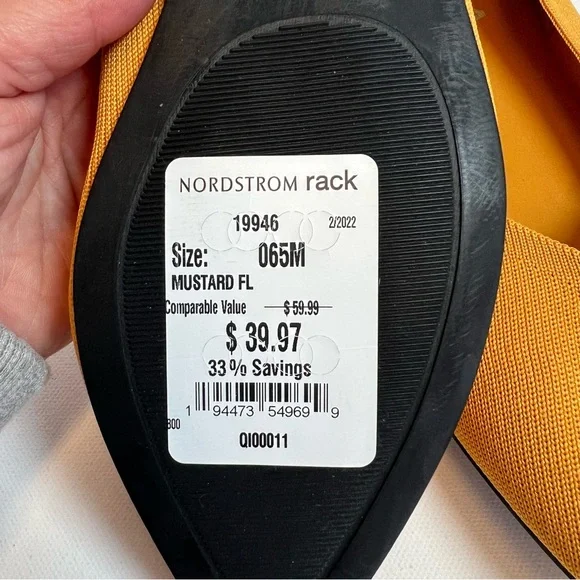 NWT • Women’s MIA “Kerri” Pointed Toe Flats • Size 6.5M • Color: Mustard Yellow - Picture 12 of 13